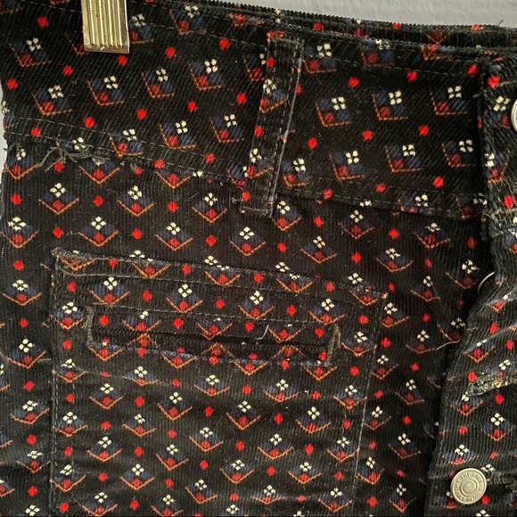 free people geometric print corduroy skirt - Picture 6 of 8